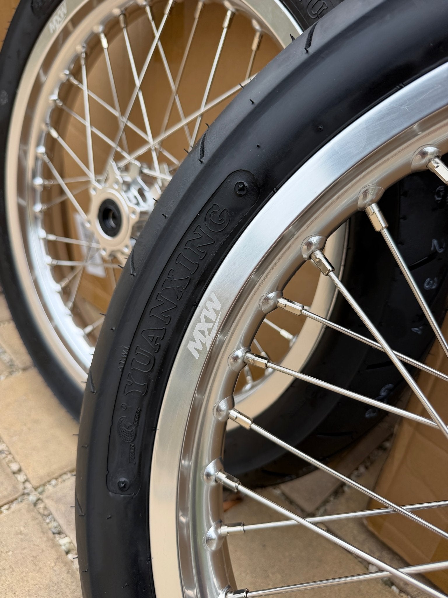 Chrome Talaria Supermoto Wheelset - Side